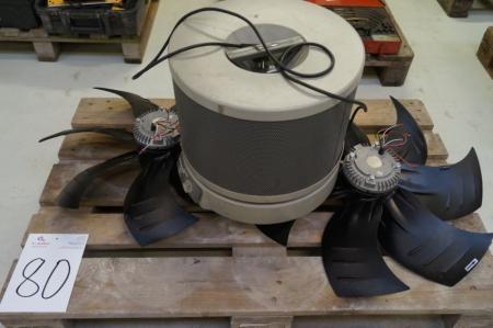 2 stk. ventilatorer + luftrenser, mrk. Honeywell model Hepa450
