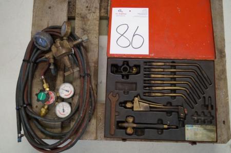 Welding set + oxygen and gas hoses