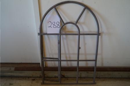 1 piece. Stable window sandblasted without glass, B 68 H x 102 cm