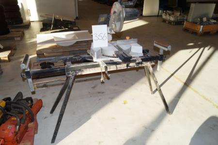 1 piece. cut saw, mrk. Millarco with extension incl. workstation
