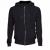 Firmatøj without pressure unused: 10. Hooded zip sweater, BLACK, 3 S - 5 XL - 2 XXL