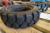 2 pcs. Truck tires with tubes, 15 x 4.5 to 8, 12 P.R. unused