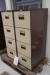2 pcs. filing cabinets with 4 drawers in each