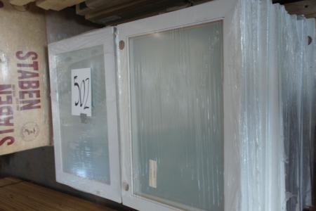 Vitrine cupboard doors, 50cm glass