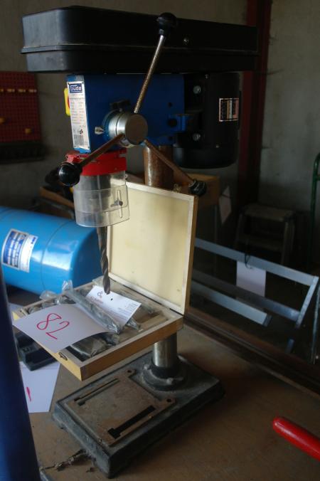 Drill press, Brand: Gude, 1400 rpm, 80 cm, with various drills