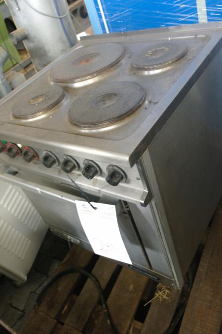 Industri elektrisk kogeplade med ovn, Kuppersbusch