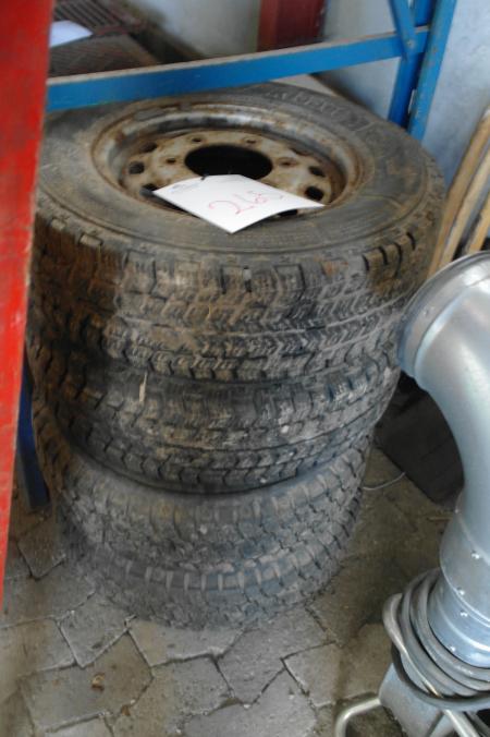 4 stk dæk med fælge, 215/70R15, mærke: Kleber 