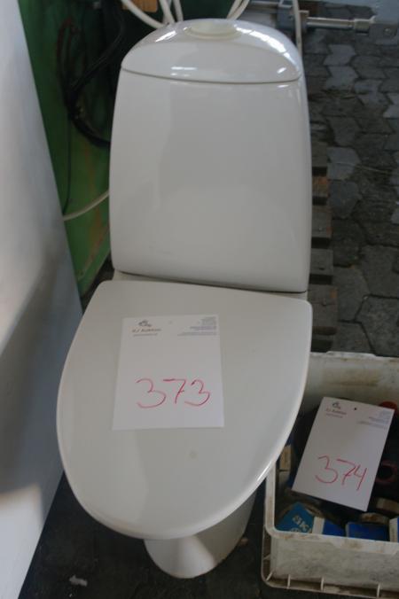 Toilet with large and small flush