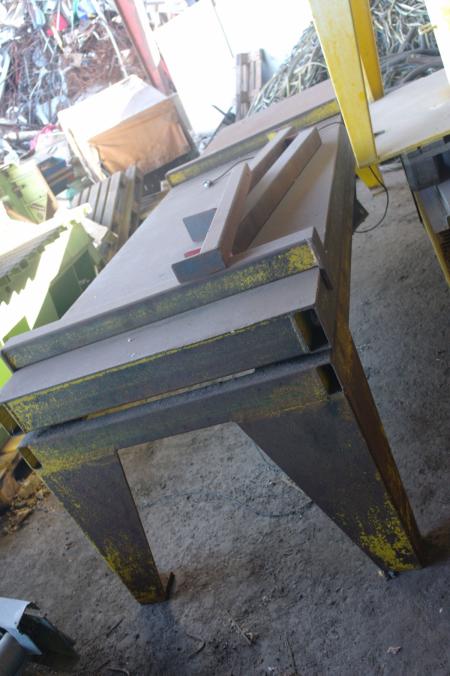 Weighing table, yellow, 5,5x1m, capacity: 3ton