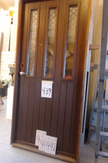 Swedish door outdoor mahogany finer, left-hung, 208x99cm