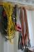 Diverse ledninger, 4stk save, stropper, spader og 1 stk vandslange