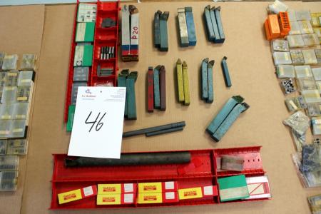 Miscellaneous loose inserts, carbide steel, brazed