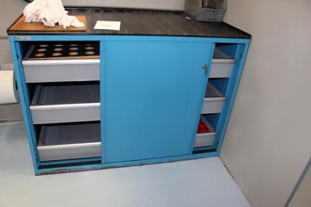 Steel cabinet with pull-out drawer, Lista