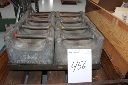 Pallet with ballast weight / press bricks