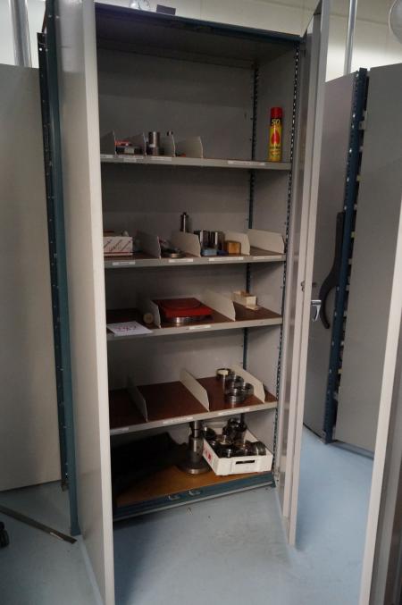 Steel cabinet with content