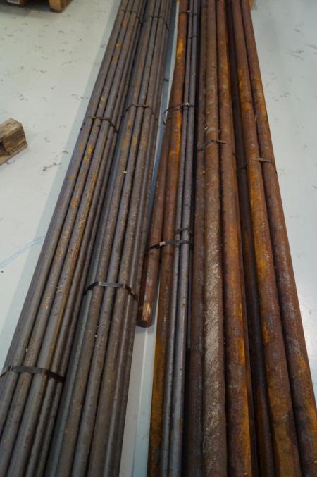 Massive steel rods 699.2 kg ø 40