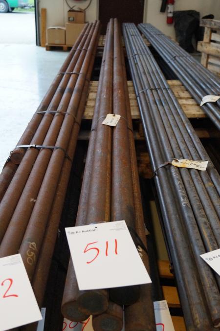 Massive stålstænger ss 2511-08 800 kg  ø 65 mm 