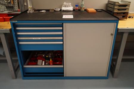 Tool Box Lista with sliding doors and drawers 142x78x100 cm cabinets with special tools for sparking