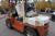 Diesel fork lift Nissan 40 Turbo 4 tonnes. Max lifting height 6000 mm Type YGF03-40H, hours 9870