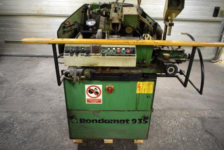 Rondamat R935 automatic profile sander to round cutter. Stand ok