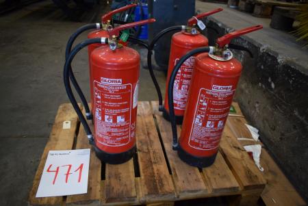 4 pcs. fire extinguishers