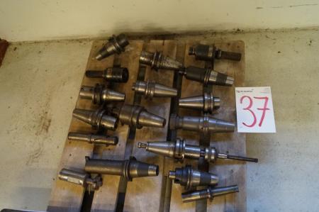 13 pc tool holders for cnc + 3 pcs milling tool