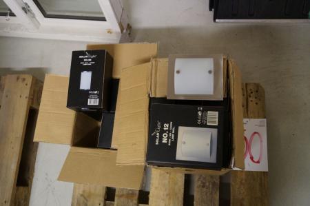 1 box with 6 lamps and 1 box of 12 bulbs. new