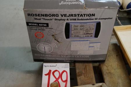 Rosenborg Wetterstation mit Touch-Interface und USB-Eingang.