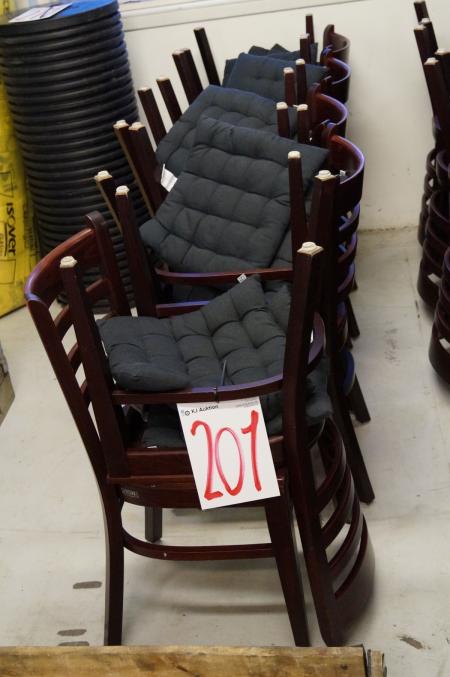 10 chairs with cushions