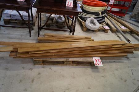 Pallet with various Teak wood.