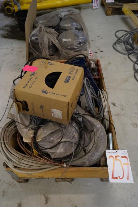 Box of assorted cables