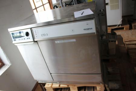 Olympus ETD 3 scoop Washer. Working upon dismantling, Service recommended.