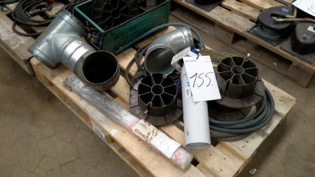 Rollers for welding wire, bends and air couplings.