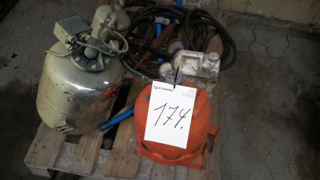 Gas cylinder and booster pumps