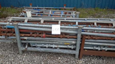 Various parts for scaffolding.
