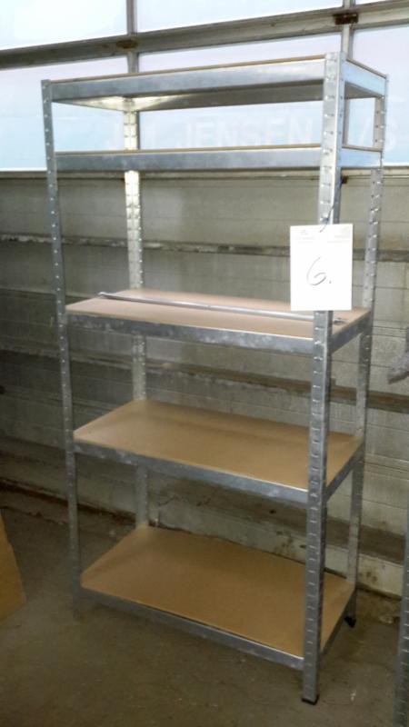 Steel Bookcase with 5 shelves.