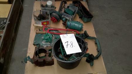 Various engine parts.