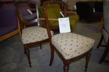 2 chairs, fabric