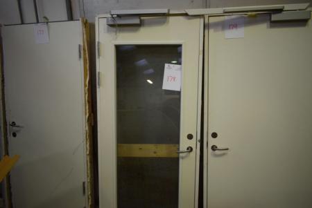 Fire door BD 30 with electric pump B 88,8 x H 209 cm