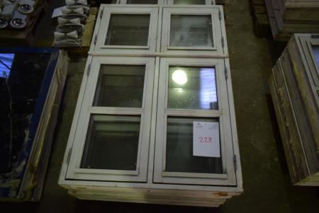 Dannebrog window B 94.8 x H 138.8 cm