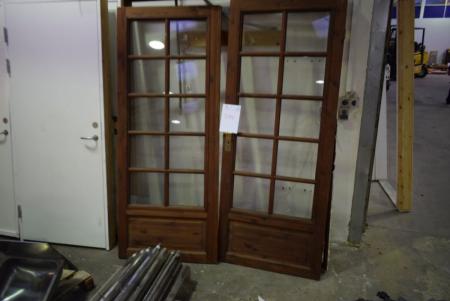 Double door, brumbejset, B 170 x H 209 cm