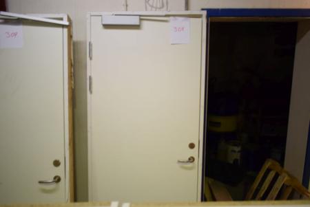 Fire door BD 30 with electric door opener, B 89 x H 209 cm