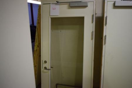 Dør med elektrisk døråbner, B 89 x H 208 cm
