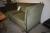 2 Pers. Sofa, grünem Samt + Platte 80 x 65 cm