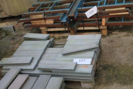 Div recycled plastic planks, gray, un-used