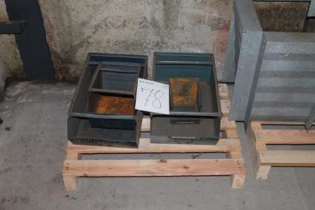 4 pcs steel assortment boxes in different sizes