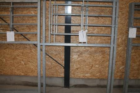 2 Stück Corral Tore, m zu öffnende Gitter und horizontale Balken. Maßnahmen HxB 210x150 cm Kleidung, Rädern und Schienen können erworben werden
