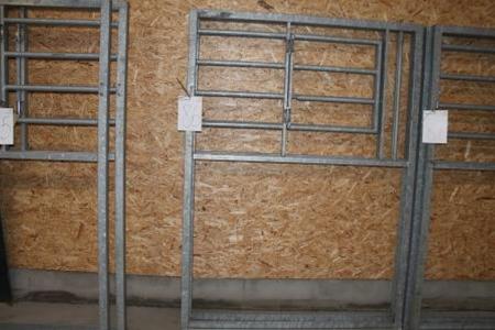 2 Stück Corral Tore, m zu öffnende Gitter und horizontale Balken. Maßnahmen HxB 210x150 cm Kleidung, Rädern und Schienen können erworben werden