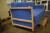 2-pers. Bed, blue fabric