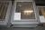 3 pcs galvanized corral window hxw 88x65 cm, opening, steel bars behind m glazing, unused